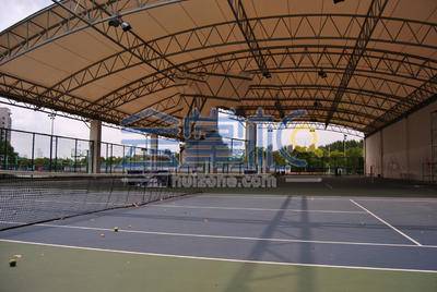 上海第二工业大学风雨网球场基础图库7